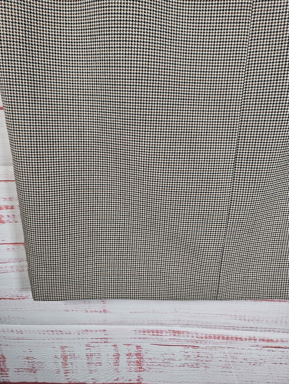 Aritzia Brown Houndstooth Pencil Skirt - Picture 10 of 15